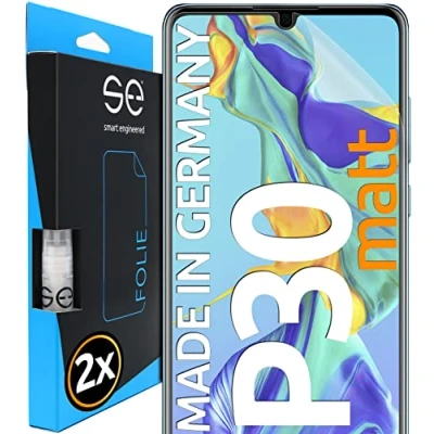 Afbeelding van smart engineered 2 stuks 3D beschermfolie, antireflecterende folie, compatibel met Huawei P30, matte schermbeschermer, hoesjes, bescherming tegen vuil en krassen, niet