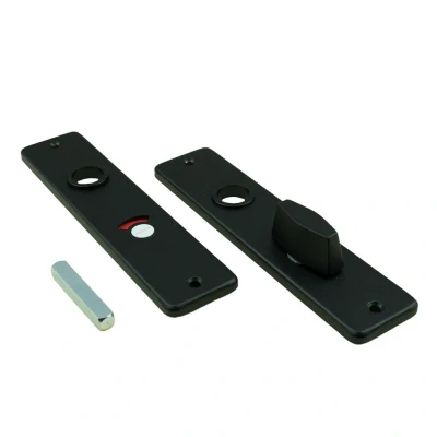 Afbeelding van Ami Kortschild rechthoekig 180x41x6mm WC 63/8 aluminium gitzwart