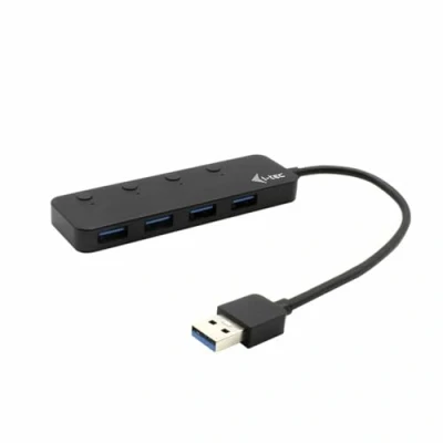 Image de i Tec USB 3.0 Metal HUB 4 Port with individual On/Off Switches Concentrateur (hub) x SuperSpeed de bureau