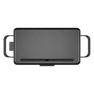Afbeelding van Grillplaat Tristar BP 2667 Tafelgrill M: 46 x 26 cm voor binnen en buiten BPA Free Gourmet bakplaat op tafel 4 tot 6 personen Met regelbare thermostaat Anti aanbaklaag Zwart