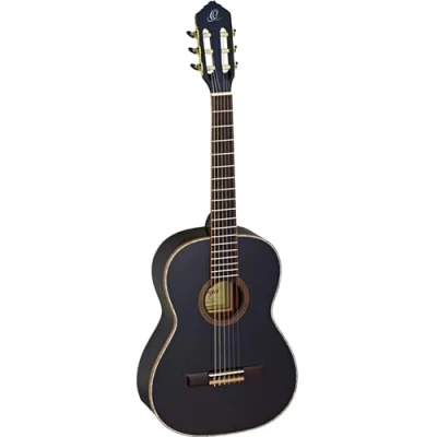 Afbeelding van Ortega R221BK 7/8 zwart Highgloss, incl. Gigbag Klassieke gitaar