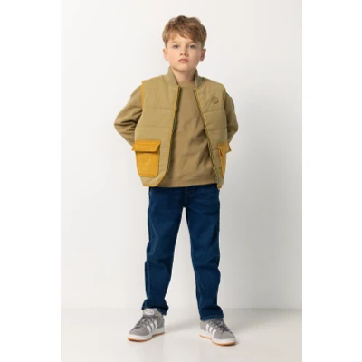 Afbeelding van Noppies Jongens Bodywarmer Ramsey Dried Herb 98 100% Recycled Polyester