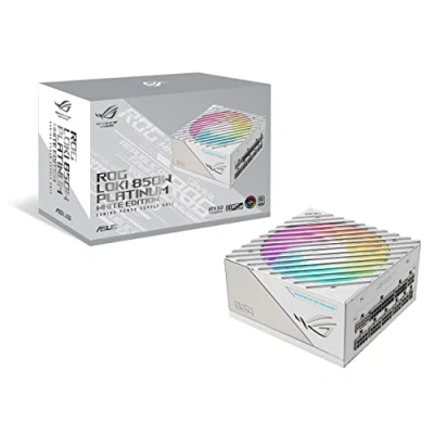 Image de ASUS ROG Loki SFX L White Edition alimentation électrique (interne) ATX 3.0 / 80 PLUS Platinum CA 100 240 V 850 Watt