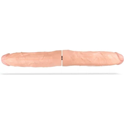 Afbeelding van Deep&#039;r Dubbele Dildo Veiny 57 cm Huidskleur