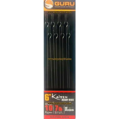 Afbeelding van Guru 6&quot; Kaizen Ready Rigs (8 pcs) Maat : 0.19mm haak 10