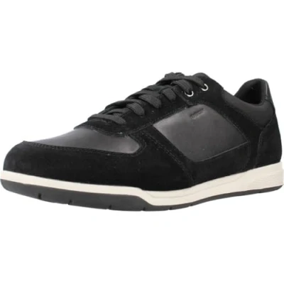 Afbeelding van Geox U Spherica EC3 Sneakers laag, Heren, Maat: 42, Black Leer en textiel