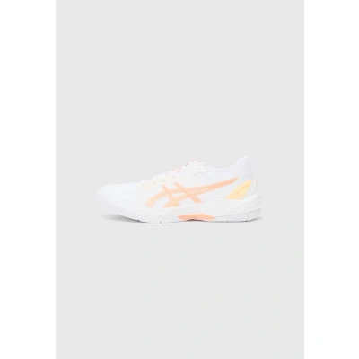 Afbeelding van Asics GEL TASK 4 Handbalschoenen, Dames, Maat: 39.5, White/vivid coral Imitatieleer/ textiel