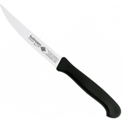 Afbeelding van Eikaso Solingen Steakmes Gegolfd Lemmet 12 cm Ergonomisch Zwart Heft