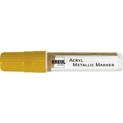 Afbeelding van KREUL 46251 Acrylmarker van metaal met afgeschuinde punt, XXL, 15 mm, geel