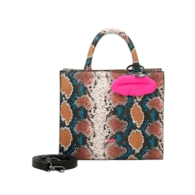 Afbeelding van BUFFALO Handtas Schoudertas Fancy Snake Big Boxy Collection Shopper Blue Veelkleurig