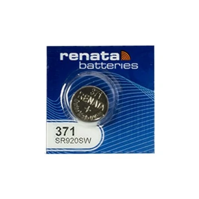 Afbeelding van Renata horlogebatterij Swiss Made 371 of SR 920 SW 1,5 V 1 x or zilver