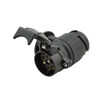 Afbeelding van HELLA Adapter, stopcontact 12V van 13 polig naar 7 Lengte: 91mm Materiaal kunststof zwart DIN/ISO: 11446 N Typ/1724 Typ Hoeveelheid: 1 8JA 005 952 011