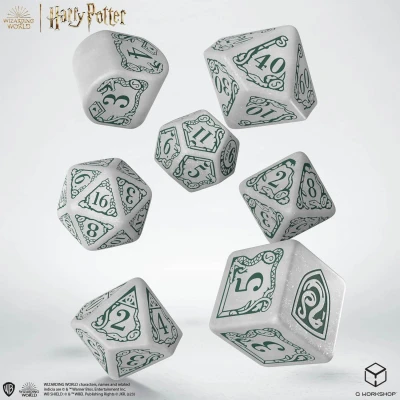 Afbeelding van Harry Potter: Slytherin Modern Dice Set White (7ST) Accessoires