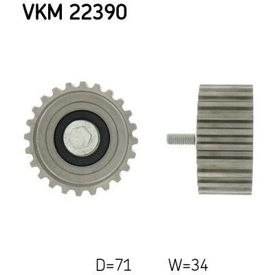 Afbeelding van Skf Geleiderol distributieriem VKM 22390