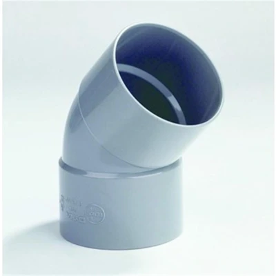 Afbeelding van Dyka Bocht 2x lijmmof 45 PVC keurmerk BRL52100 32mm