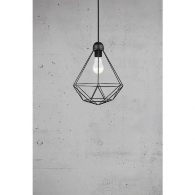 Afbeelding van Nordlux Tees 84863003 Hanglamp LED E27 60 W Zwart