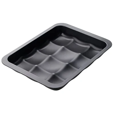 Afbeelding van ZENKER Broodbakplaat of bakvorm met 12 holtes van staal Teflon Classic antiaanbaklaag, 36 x 27 5 cm, 1 stuk