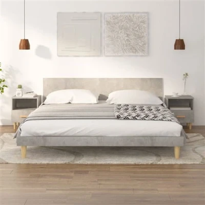 Afbeelding van Nachtkastjes 2 st 40x35x47 cm betongrijs