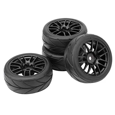 Afbeelding van RC Racing YOSOO (TM) 4 rubberen velgen voor HSP HPI 9068 6081 1/10 auto op de weg