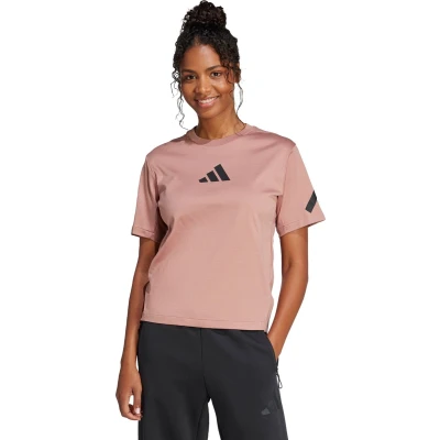 Afbeelding van adidas Sportswear Z.N.E. TEE Tshirt print, Dames, Maat: XS, Warm clay