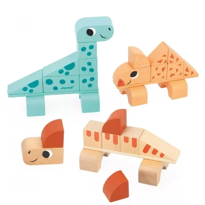 Afbeelding van Janod bouwspel dino 3st