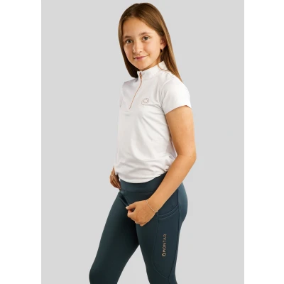Image de Montar Polo Everly Rosegold Junior Blanc 164