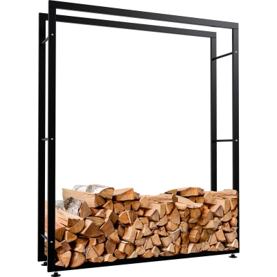 Afbeelding van CLP Keri Brandhoutrek zwart 25x125x150 cm