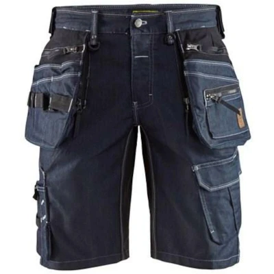 Afbeelding van Blaklader Short denim stretch X1900 1992 1141 Marineblauw/Zwart