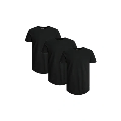 Afbeelding van Jack &amp; Jones 3 PACK Tshirt basic, Heren, Maat: Small, Schwarz