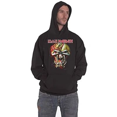 Afbeelding van Iron Maiden Final Frontier Big Head Hoodie/trui S Zwart