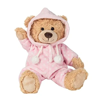 Afbeelding van Hermann Teddy Knuffel Beer met Pyjama Roze