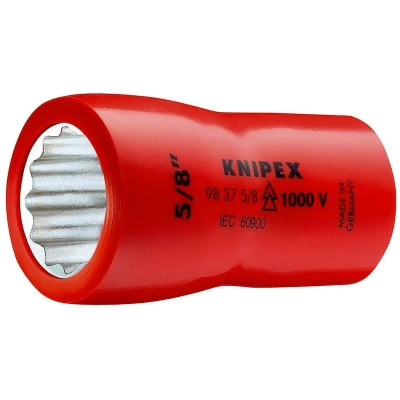 Image de KNIPEX 98 37 3/4 capuchon pour cliquet (double hexagone) avec carré intérieur 3/8&quot; 49 mm 3/4&quot;