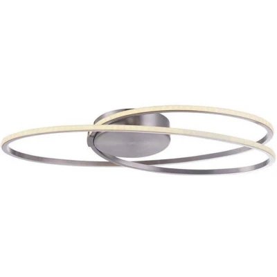 Afbeelding van Freelight Plafondlamp Ophelia Oval Led RVS 48cm