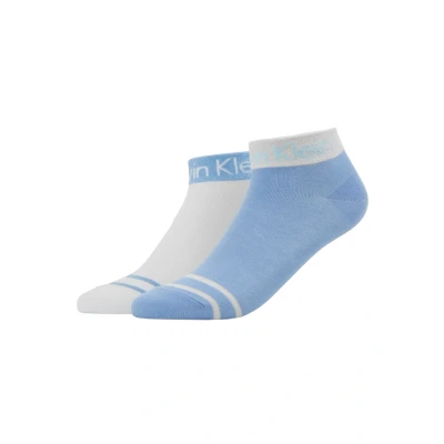 Afbeelding van Calvin Klein Underwear ZOEY Anklet 2 PACK Sokken, Dames, Maat: 37 41, Blue/white
