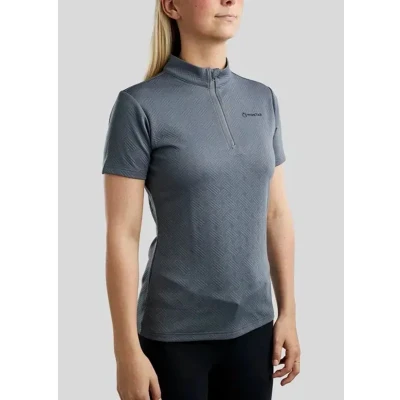 Afbeelding van Montar Traningsshirt Cilia Short Sleeved Jacquard Dark Slate L