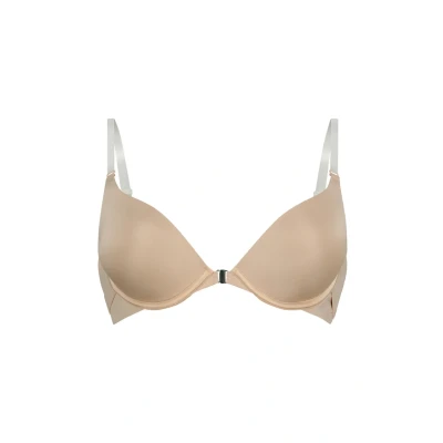 Afbeelding van Hunkemöller Dames Lingerie Voorgevormde push up beugel bh Transparant Beige maat D80