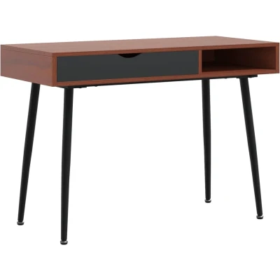 Afbeelding van Computerbureau 110X50X75 Cm Bewerkt Hout Bruin