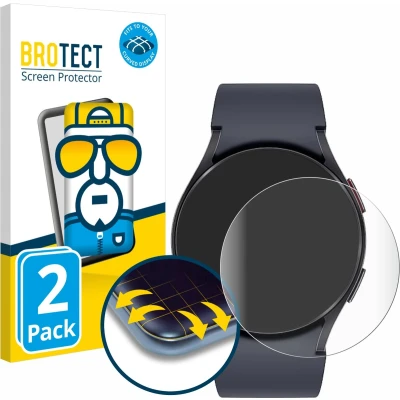 Afbeelding van BROTECT Screenprotector voor Samsung Galaxy Watch 6 (40 mm) Folie Beschermfolie transparant volledig dekking (2 Stuks)