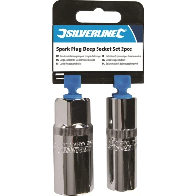 Afbeelding van Silverline 2 delige diepe bougiesleutelset 1/2&quot;