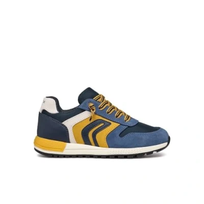Afbeelding van Geox Sneakers laag voor kinderen, Maat: 31, Azul Leer en textiel