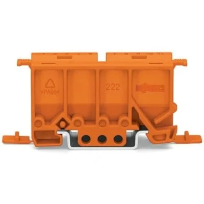 Afbeelding van Wago Bevestigingsadapter serie 222 voor montage op TS 35/schroeven oranje