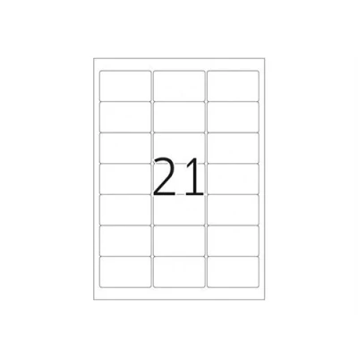 Afbeelding van HERMA Special Papier mat verplaatsbare zelf klevende laag wit 63.5 x 38.1 mm 525 etiket(ten) (25 vel(len) 21) adresetiketten