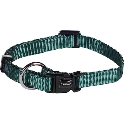 Afbeelding van Hond Halsband Ziggi Donkergroen XS 20 35cm 10mm