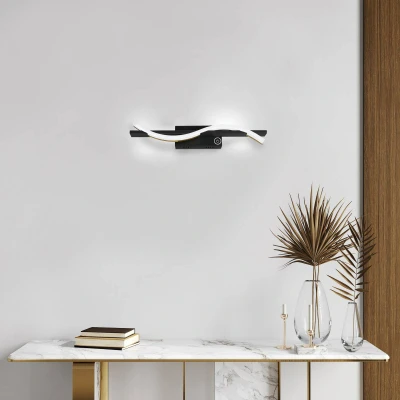 Afbeelding van LED wandlamp Bridge gebarensensor dim CCT zwart