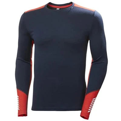 Afbeelding van Helly Hansen Men Lifa Merino Midweight Crew Navy maat L