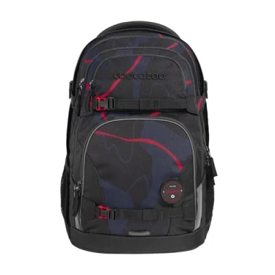 Afbeelding van coocazoo Porter Schooltas voor kinderen, Maat: One Size, Lava lines