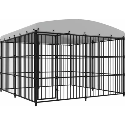 Afbeelding van vidaXL Hondenkennel voor buiten met dak 300x300x210 cm