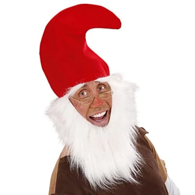 Afbeelding van &quot;GNOME HAT MET BEARD &amp; EYEBROWS&quot; veelkleurig