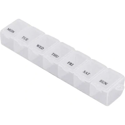 Afbeelding van Finnacle &quot;2x Pillendoos 7 dagen Soorteer Medicijnen in Wit Doosje: Anabox&quot;