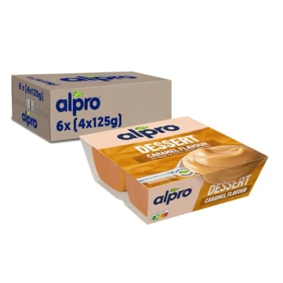 Afbeelding van Alpro Dessert Vla Caramel Lactosevrij, Glutenvrij &amp; 100% Plantaardig 24 x 125g